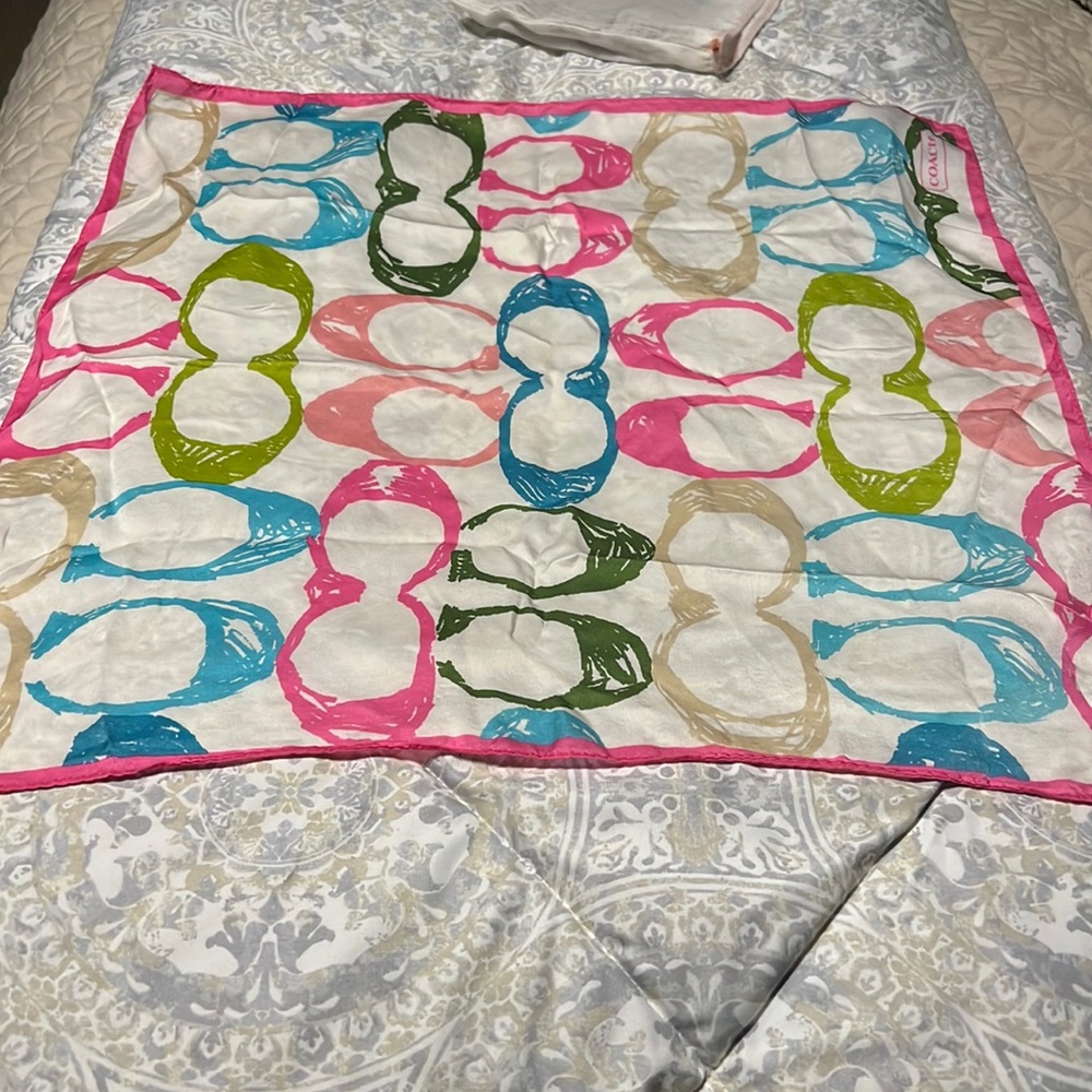 Coach silk scarf